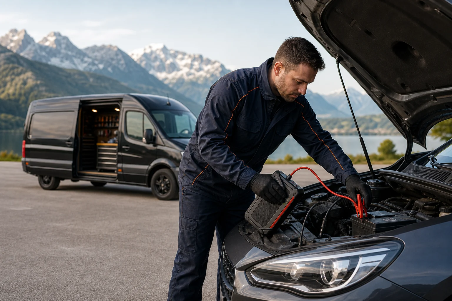 Changement de batterie de voiture à domicile à Annecy